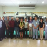 Journalists after a tour at the Thai Summit Group