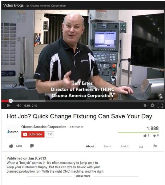 Okuma America’s Educational “Vlogs” Now Available on YouTube