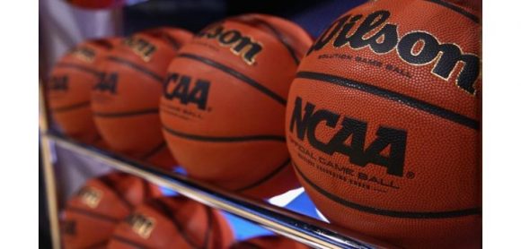 NCAA Basketballs await this year's Final Four