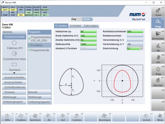 Powerful new software provides manufacturers of CNC grinding machines with an ‘off-the-shelf’ solution for non-circular grinding