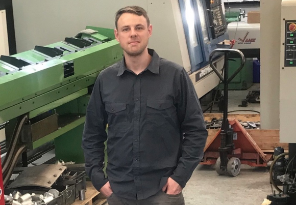 Ep. 90 – Running a CNC Swiss Shop in the UK with Tom Pearce of CIRC Manufacturing Tom Pearce in Shop