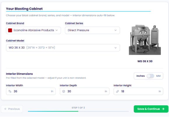 Gimbel Automation Launches Free Tumble Blast Compatibility Checker for Blast Cabinet Owners